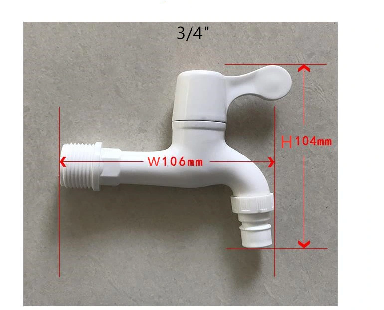 Factory Supply Plastic Water Faucet Tap Hydrant for Washing Machine Bathroom Kitchen