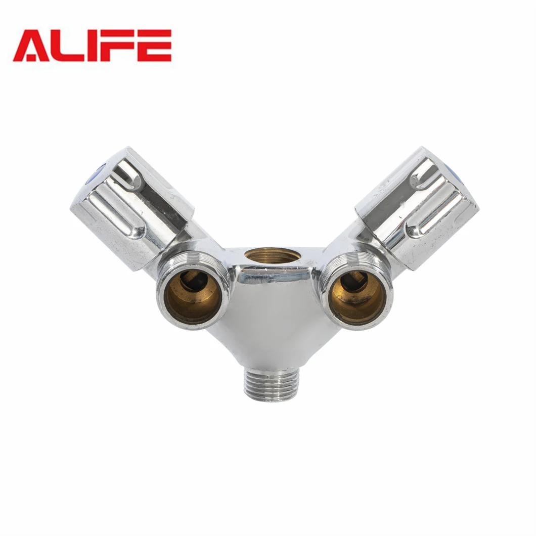 Alife Sanitary Plumbing Brass Angle Stop Valve Toilet for Bathroom and Sink