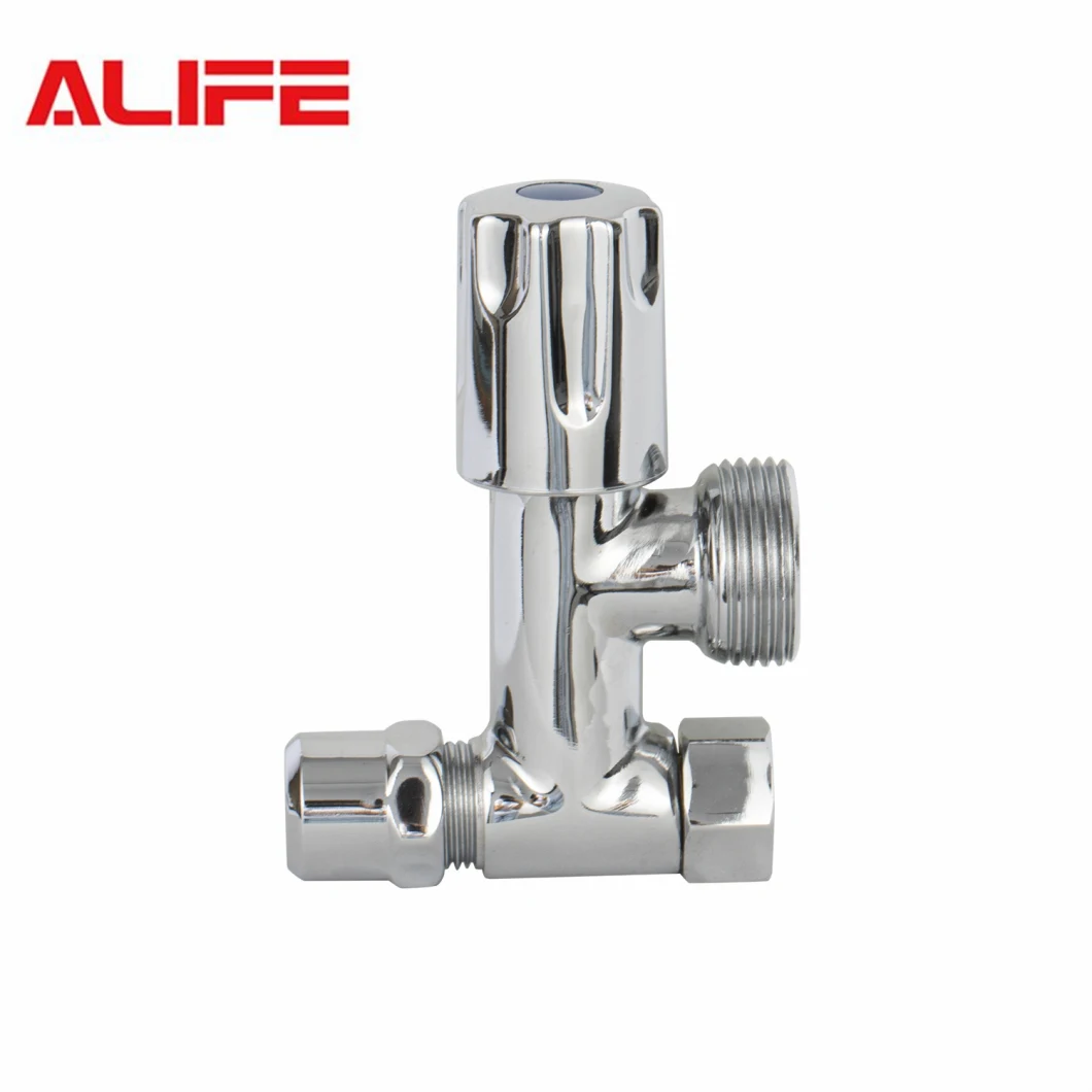 Alife Sanitary Plumbing Brass Angle Stop Valve Toilet for Bathroom and Sink