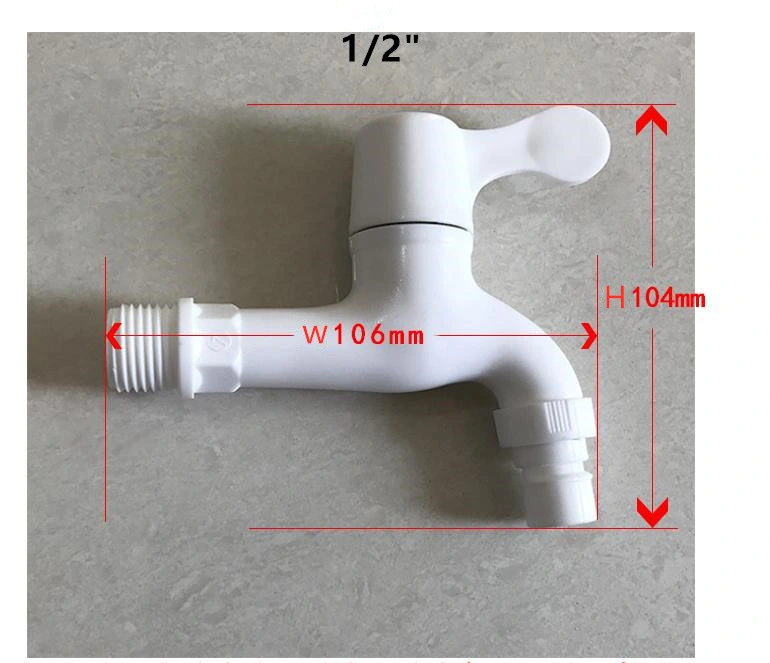 Factory Supply Plastic Water Faucet Tap Hydrant for Washing Machine Bathroom Kitchen